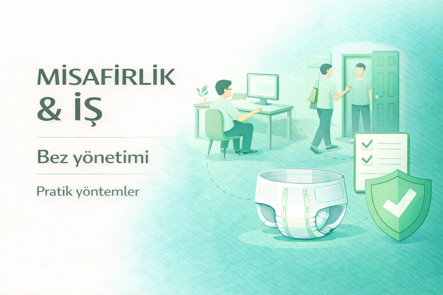 inkontinans sosyal hayat,işte inkontinans yönetimi,misafirlikte inkontinans,yetişkin hasta bezi rehberi