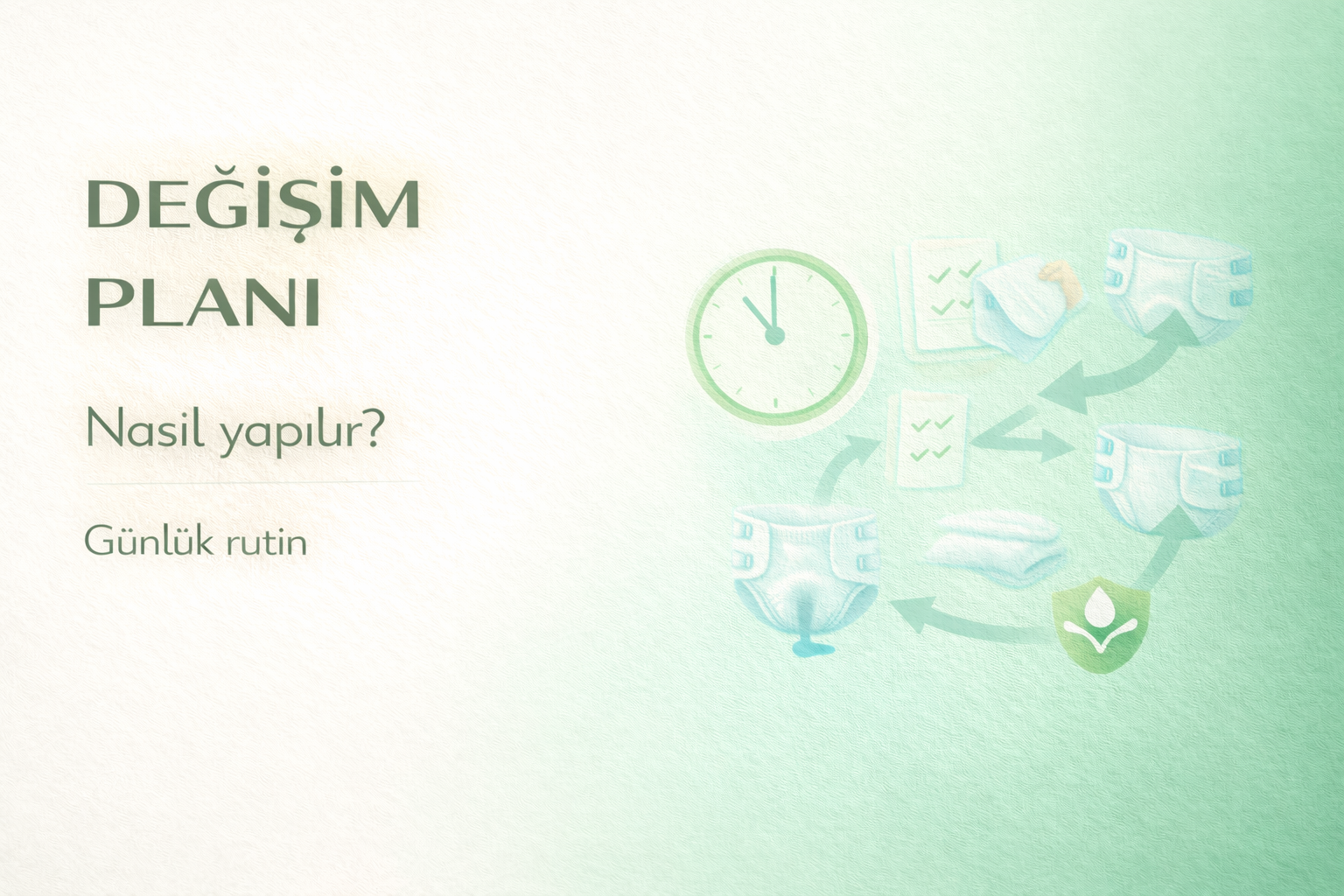 hasta bezi planlama,değişim saatleri,inkontinans,bakım rutini,emici külot