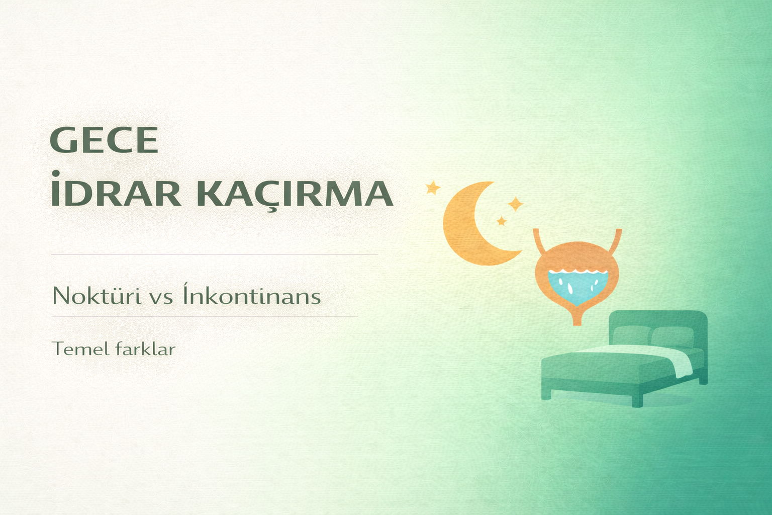 noktüri nedir gece sık idrara çıkma,gece idrar kaçırma ve inkontinans farkı,noktüri nedenleri ve mesane kontrol problemleri,gece inkontinans yönetimi,yetişkin hasta bezi gece kullanım rehberi