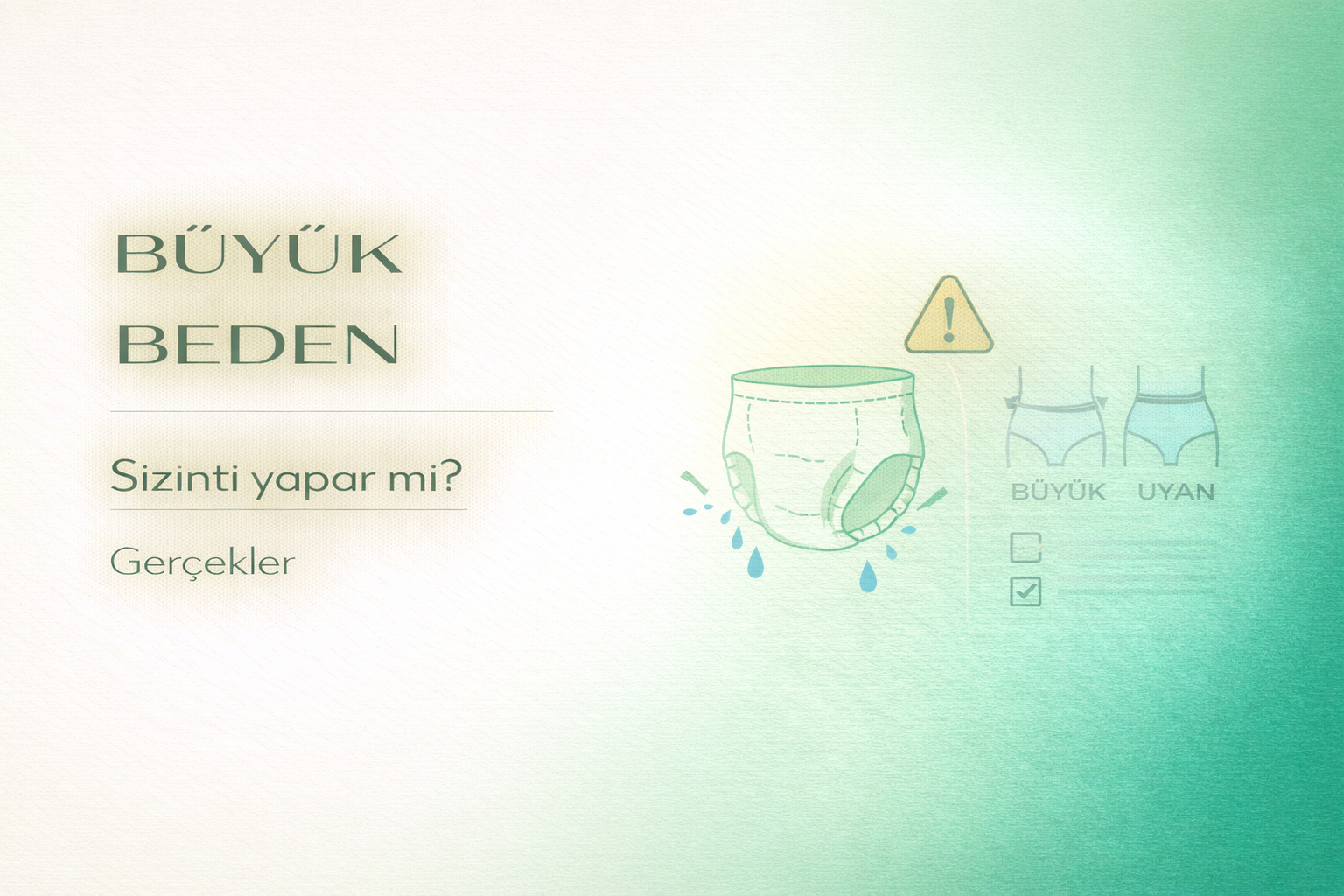 büyük beden bez sızıntı,hasta bezi seçimi,inkontinans bakım,bez neden sızdırır,evde bakım