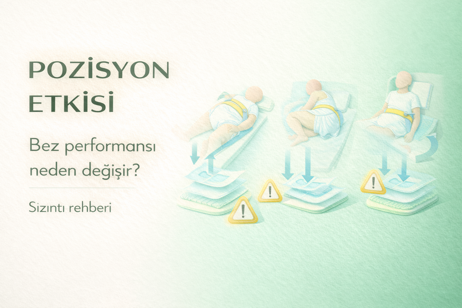 hasta bezi pozisyon,sızıntı nedenleri,inkontinans,yatan hasta bakımı,bez performansı