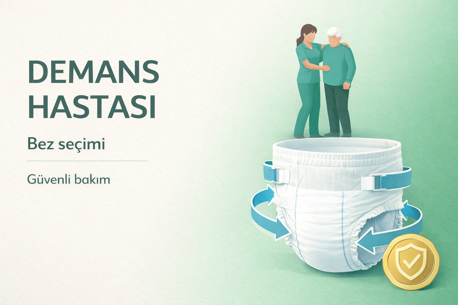 demans hasta bezi,bel bantlı bez,yaşlı bakımı,inkontinans,güvenli bakım