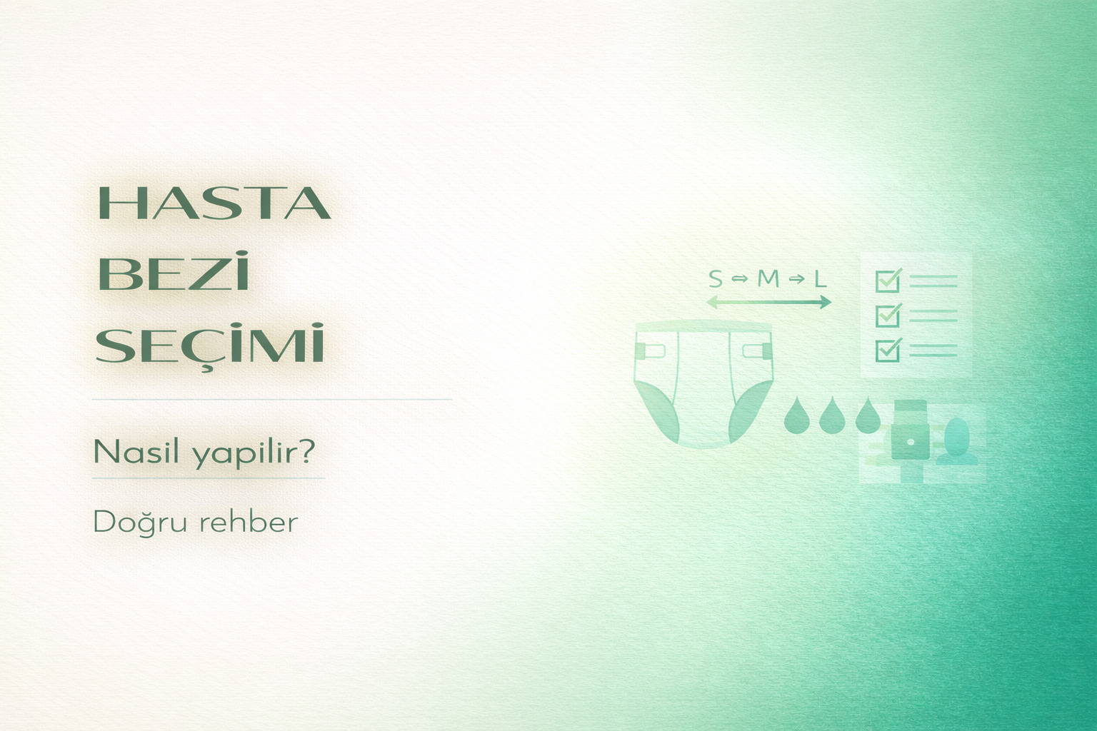 hasta bezi seçimi,inkontinans ürünleri,doğru bez seçimi,emicilik seviyesi,hasta bakım