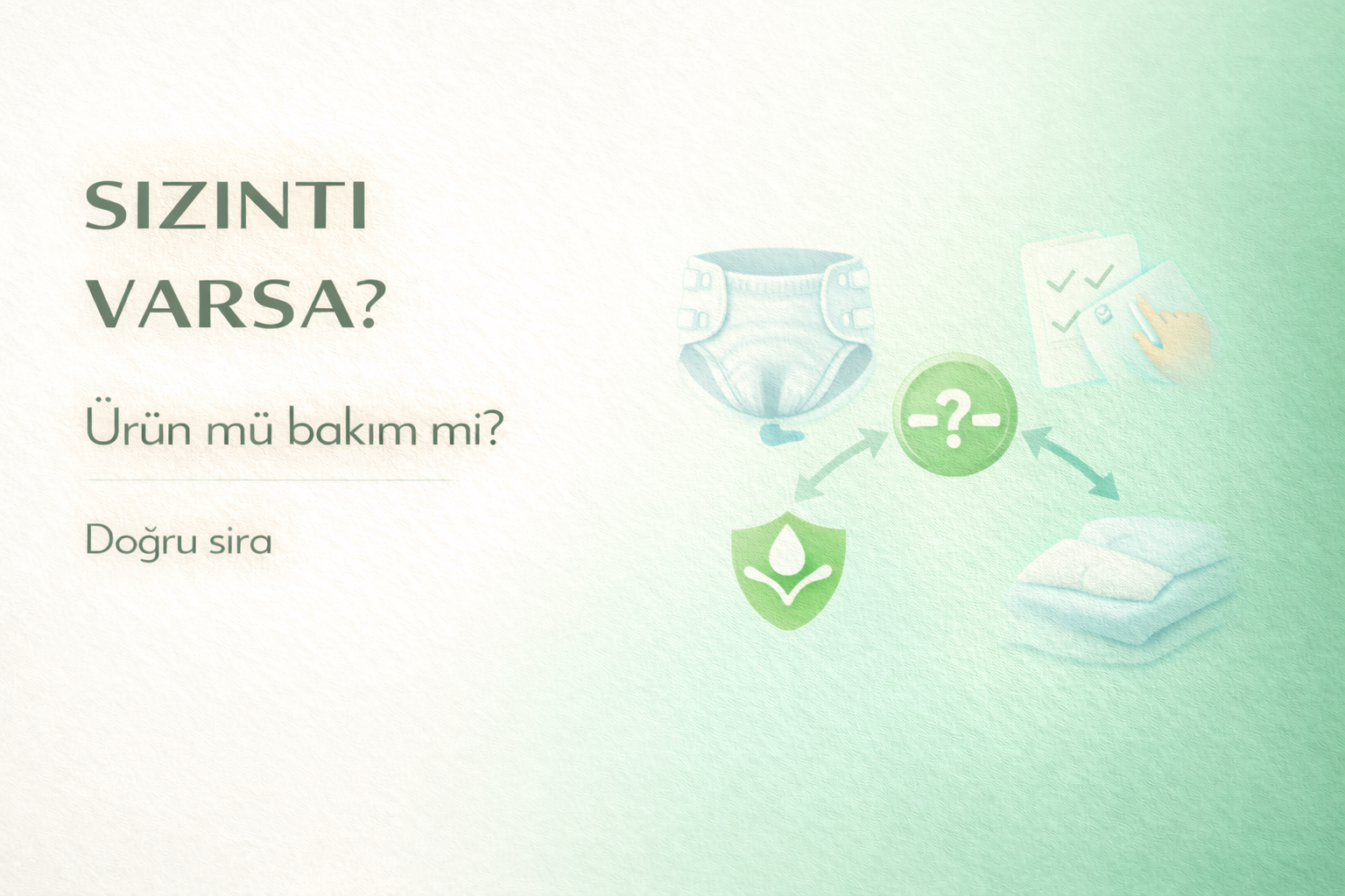 hasta bezi sızıntı,inkontinans,bakım rutini,doğru ürün seçimi,bez rehberi