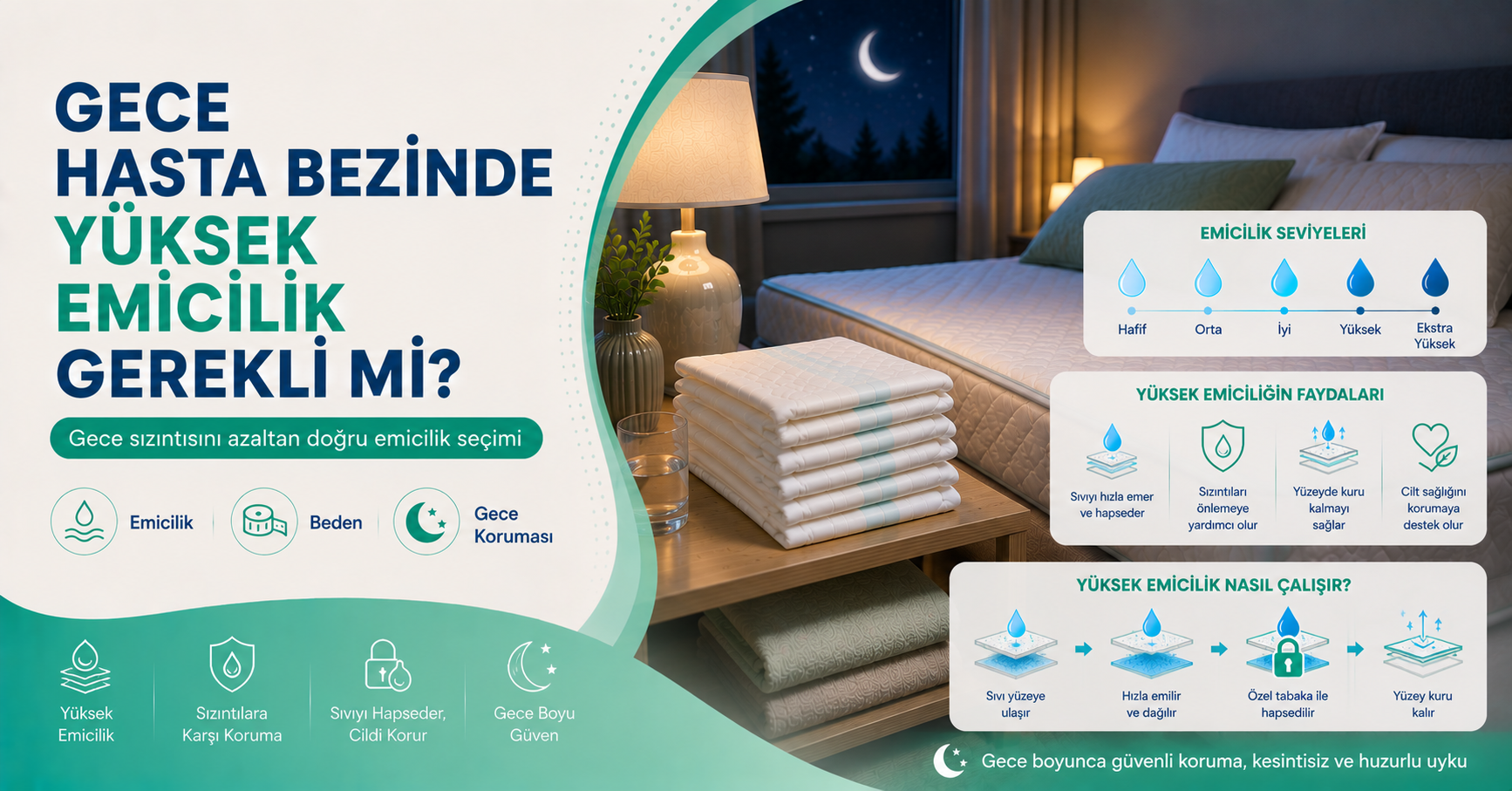 gece hasta bezinde yüksek emicilik rehberi