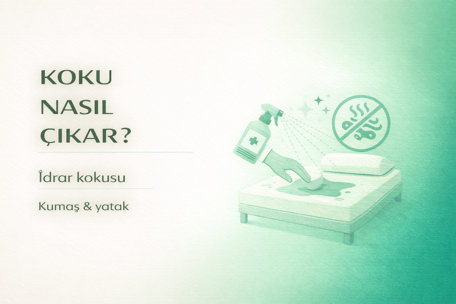 idrar kokusu nasıl çıkar,yatakta idrar kokusu,kumaş kokusu,inkontinans bakım,koku giderme