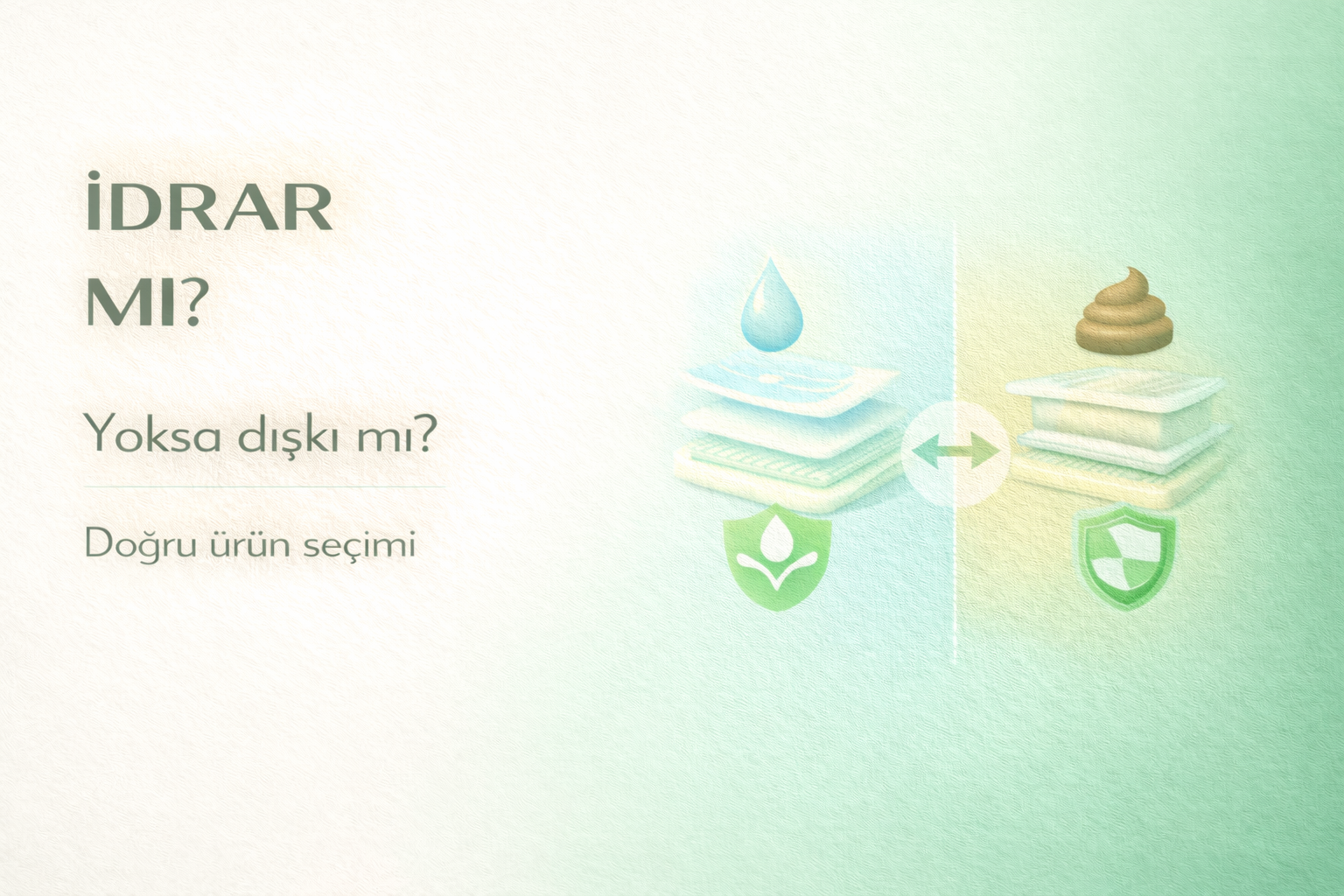 idrar kaçırma,dışkı kaçırma,hasta bezi seçimi,inkontinans,bakım rehberi