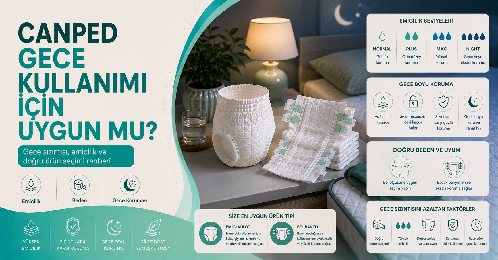 Canped gece kullanımı için uygun mu rehberi