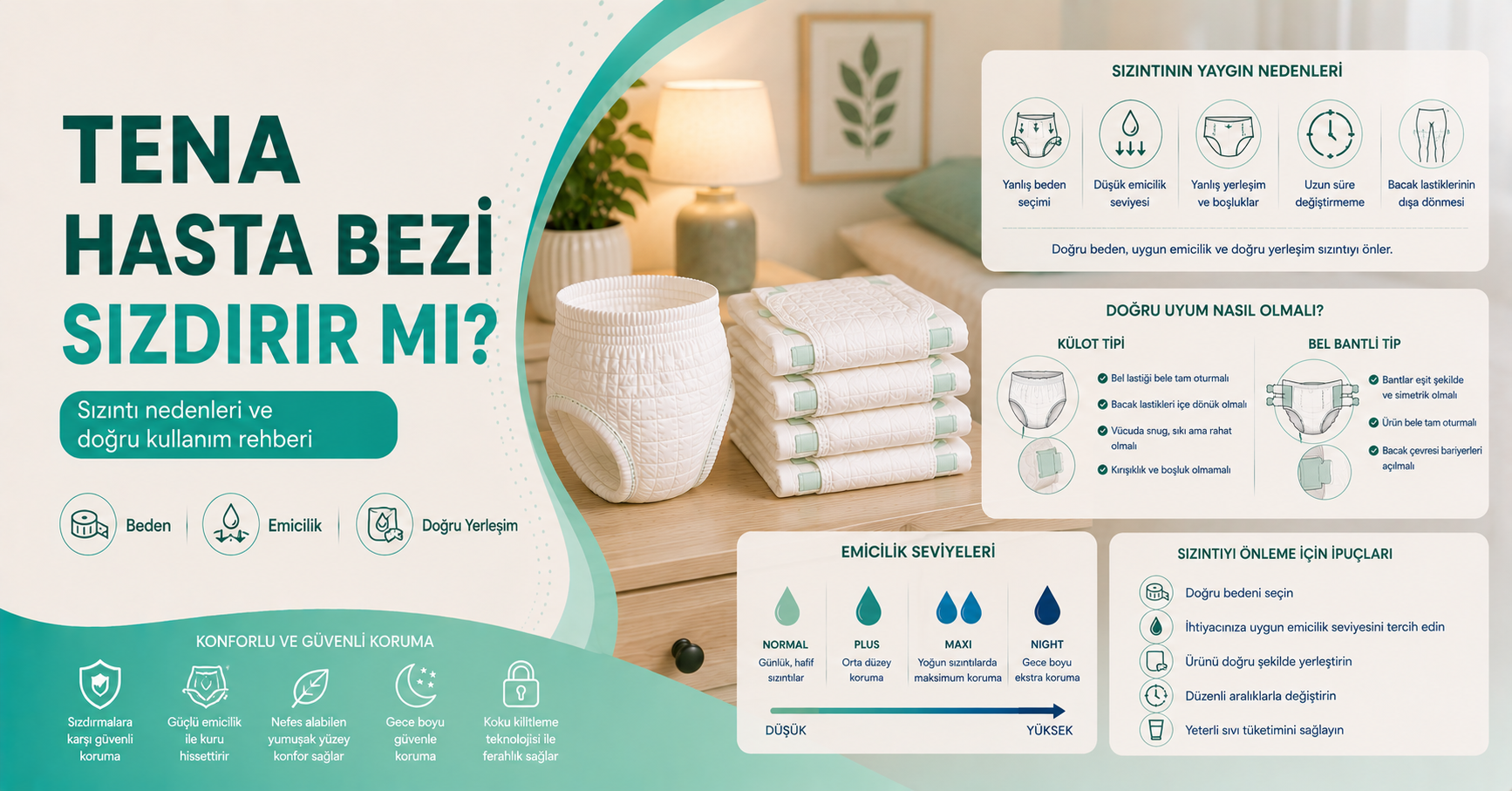 TENA hasta bezi sızdırır mı rehberi