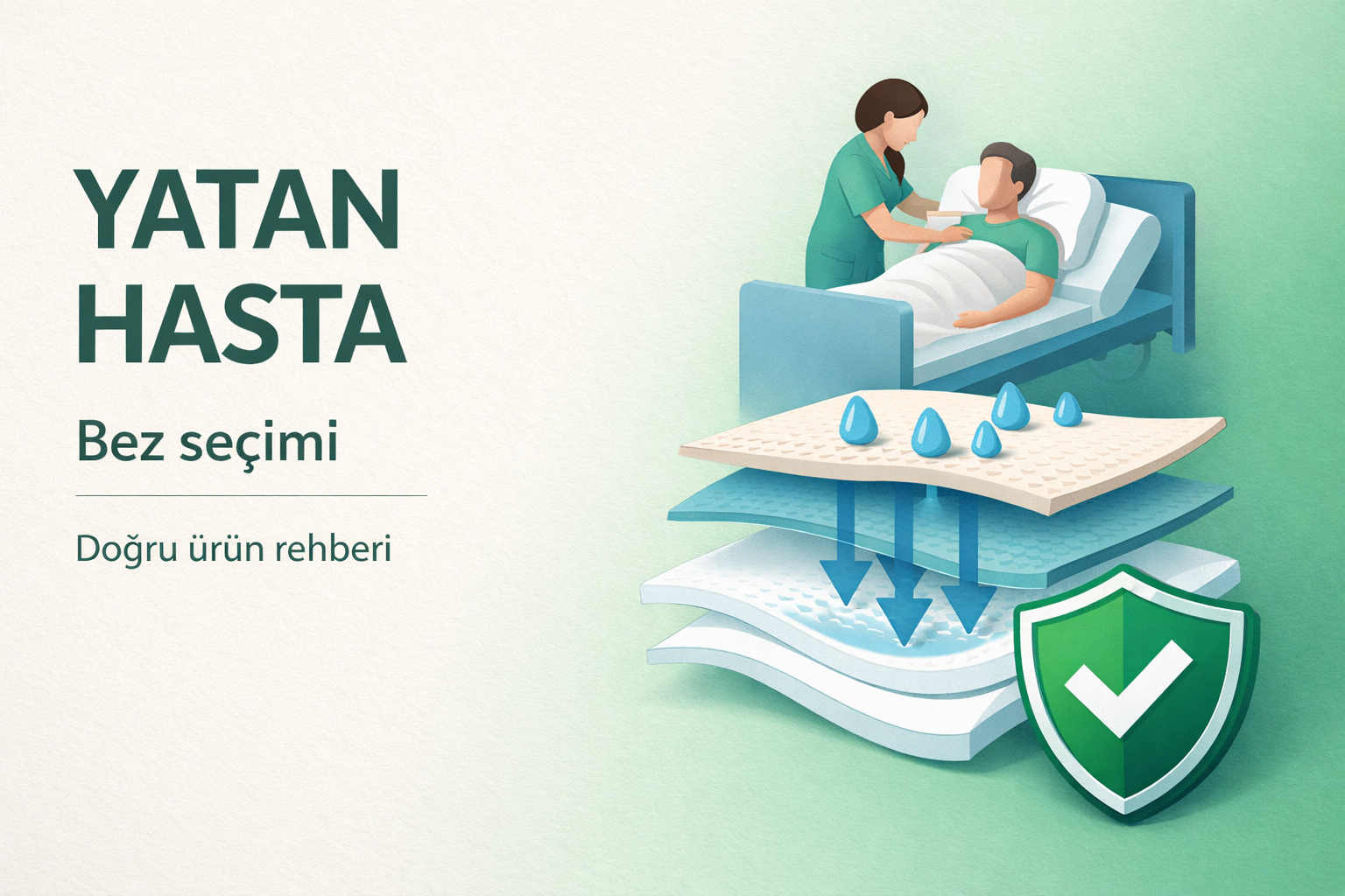 yatan hasta bezi,bel bantlı bez,hasta bakımı,inkontinans,yatak yarası önleme