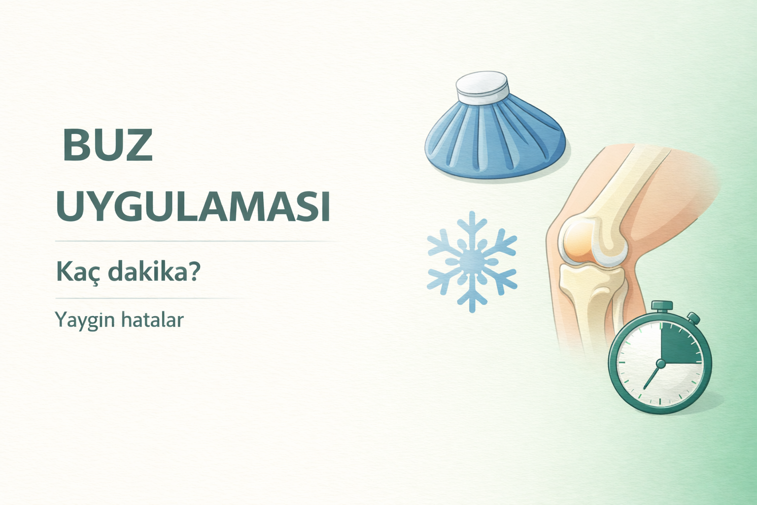 buz uygulaması kaç dakika,buz uygulaması nasıl yapılır,spor yaralanması buz uygulaması,burkulmada buz uygulaması,diz ağrısında buz uygulaması,ayak bileği burkulması buz tedavisi,soğuk uygulama süresi,buz tedavisi hataları,spor sonrası buz uygulaması,ortopedik bakım yöntemleri,şişlik için buz uygulaması,soğuk terapi rehberi