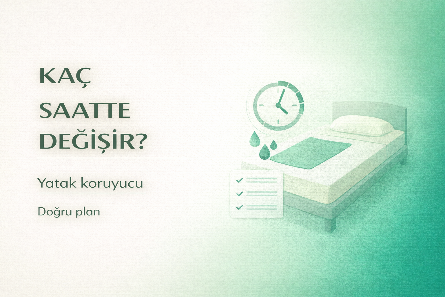 yatak koruyucu değişim sıklığı,hasta altı örtü ne zaman değişir,inkontinans bakım,yatak koruyucu kullanımı,evde bakım hijyen