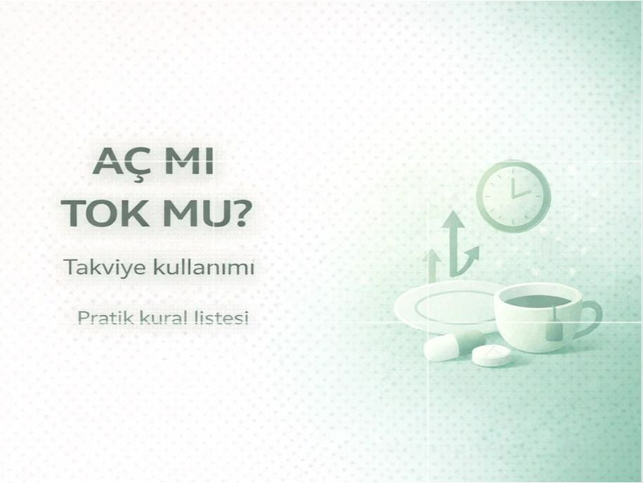 Vitamin & Gıda Takviyeleri Rehberi