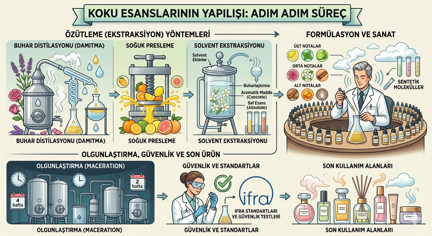 Koku esans üretimi