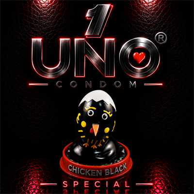 UNO Chicken Black Condom