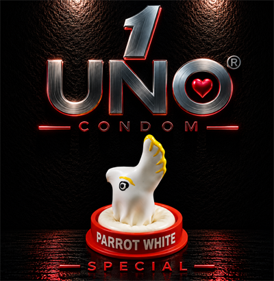 UNO Parrot White Condom