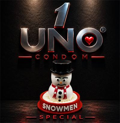 UNO Snowmen Condom