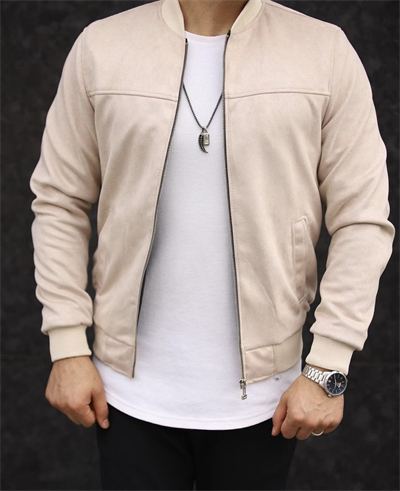 Mevsimlik Basic Krem Astarsız Kolej Ceket