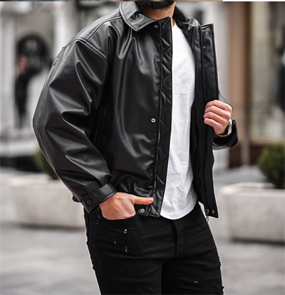 Oversize Vintage Deri Ceket