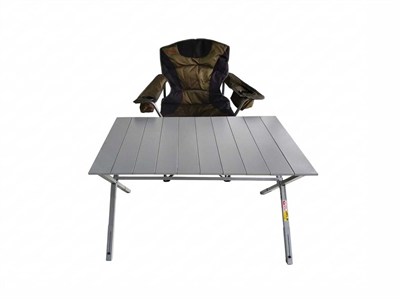 AlphaBack R108 Katlanır Kamp Sandalyesi Shadow Moss + Kamp Masası Seti