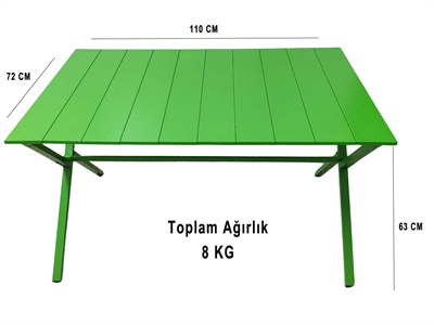 Kamp Masası Yeşil