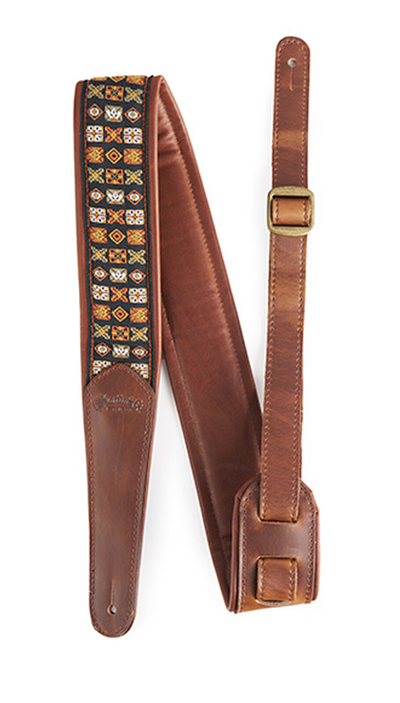 Martin Festival Jacquard Deri Gitar Askısı - Sarı