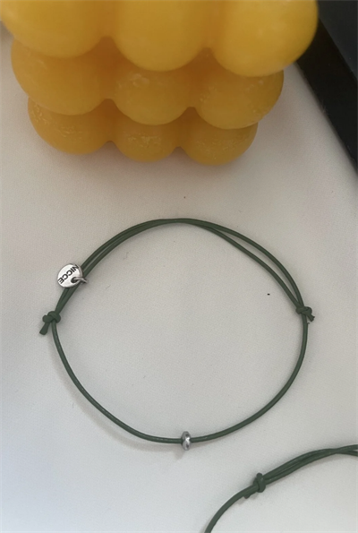 Handmade Yeşil Deri İp Bileklik