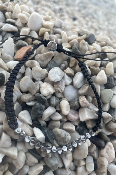Natural Stone Crystal Grey Handmade Bileklik