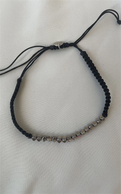 Natural Stone Crystal Grey Handmade Bileklik