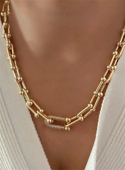 Taşlı Tiffany Kolye
