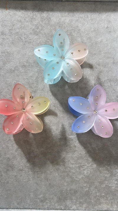 İthal Taşlı Lotus Toka 8cm