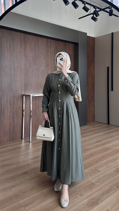Versa Elbise | Yeşil