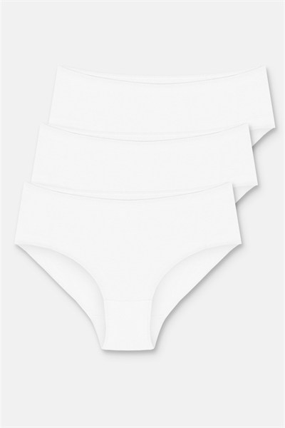 3lü Pamuklu Basic Yüksek Bel Slip Külot