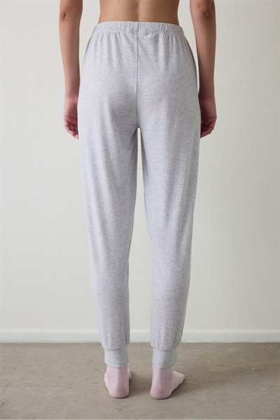 Açık Gri Melanj Not Today Jogger Pijama Altı