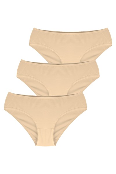 Beyaz Kapamalı Slip Paket 3lü Külot