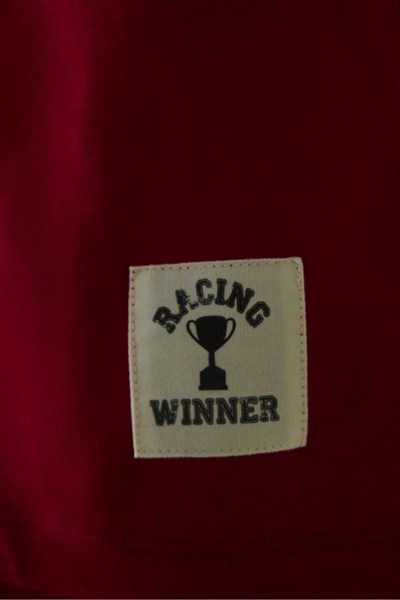 Bordo Erkek Slogan Baskılı Kısa Kollu Pamuklu Pijama Takımı