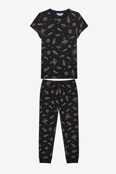 Erkek Çocuk Bubble Pamuklu 2li Çok Renkli Pijama Takımı