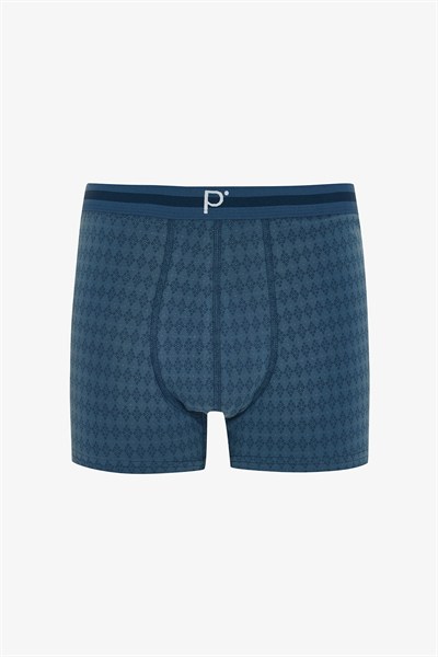 Erkek Ekose Desenli 3lü Boxer