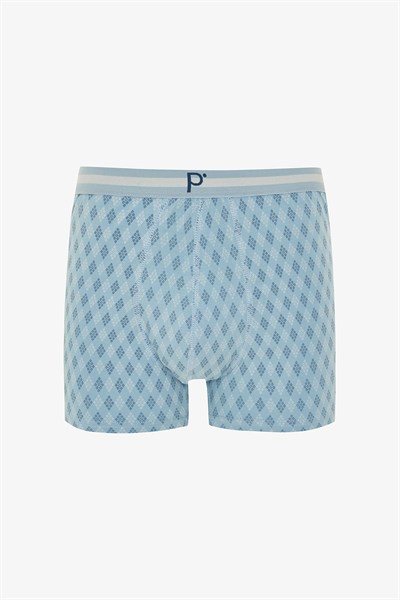 Erkek Ekose Desenli 3lü Boxer