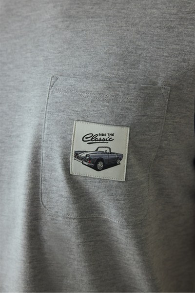 Gri Melanj Erkek Kısa Kollu Pijama Takımı