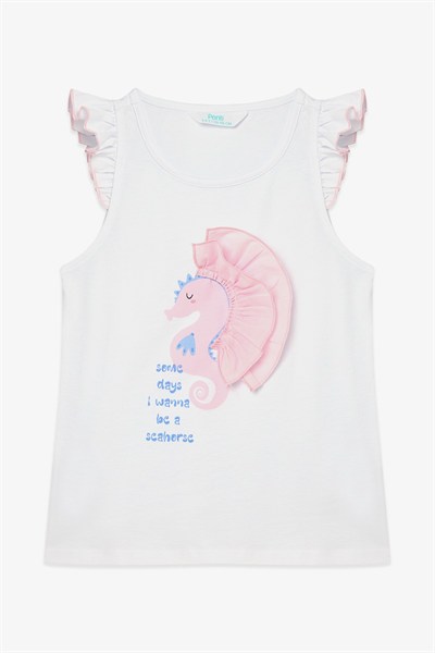 Kız Çocuk Seahorse Pamuklu Pijama Takımı