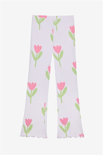 Kız Çocuk Tulips Lila Pijama Takımı