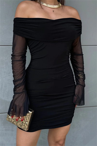 Madonna Yaka Tül Elbise
