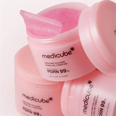 MEDICUBE PDRN PINK COLLAGEN TONING GEL TONER PAD