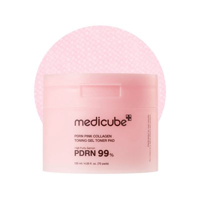 MEDICUBE PDRN PINK COLLAGEN TONING GEL TONER PAD