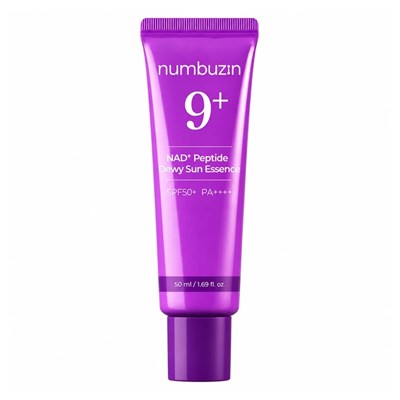 NUMBUZIN No.9 NAD+ Peptides Dewy Sun Essence 50ml (NAD+ ve Peptit İçeren Nemlendirici & Işıltı Veren Güneş Esansı)