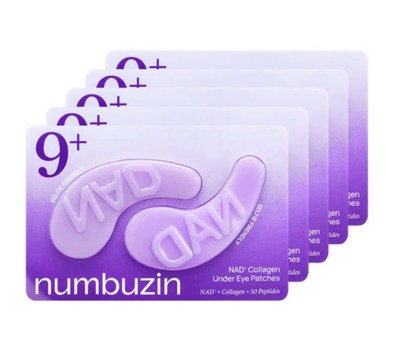 NUMBUZIN No.9 NAD+ Collagen Under Eye Patches 5EA (NAD+ ve Kolajen İçeren, Göz Altı Kırışıklık Karşıtı Bakım Patchleri)