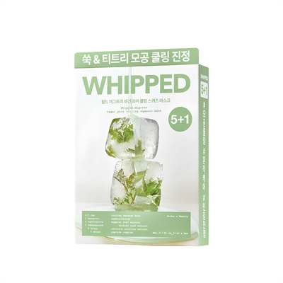 WHIPPED Mugtree Vegan Pore Cooling Squeeze Mask 5+1 (Gözenek Sıkılaştırıcı ve Serinletici Sivilce Karşıtı Yoğun Bakım Maskesi 6lı Set)