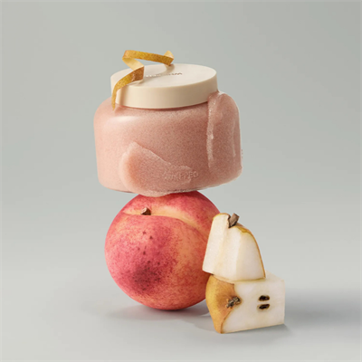 WHIPPED Peach Pear Vegan Pack Scrub 210g (Ölü Deri Arındırıcı ve Cilt Tonu Canlandırıcı Yüz ve Vücut Scrubu)