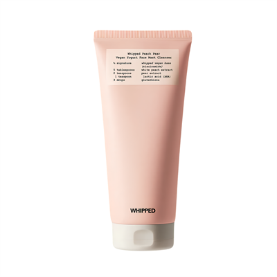 WHIPPED Peach Pear Vegan Yogurt Face Mask Cleanser 130g (Donukluk Giderici ve Canlandırıcı 2si 1 Arada Yüz Yıkama Maskesi)